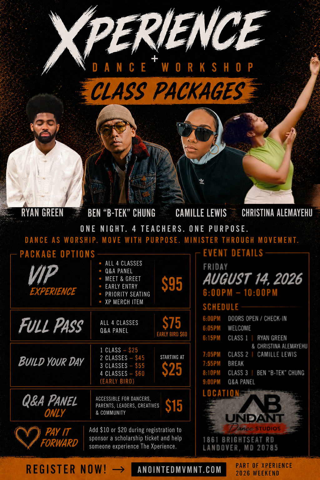 The Xperience (Workshop & LIve Q&A) Ticket (Pick Your Options)